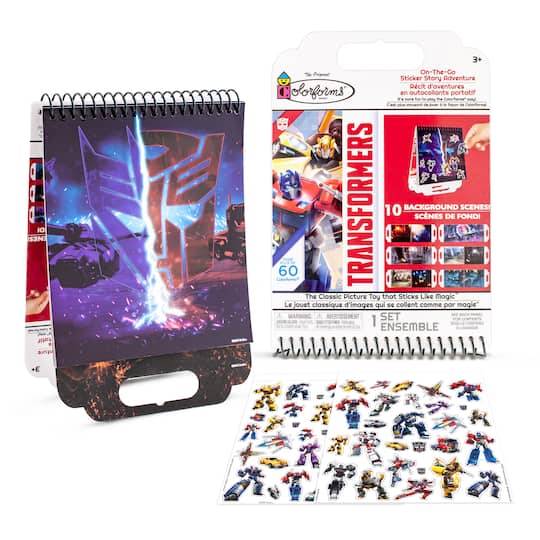 Colorforms Transformers On-The-Go Sticker Story Adventure