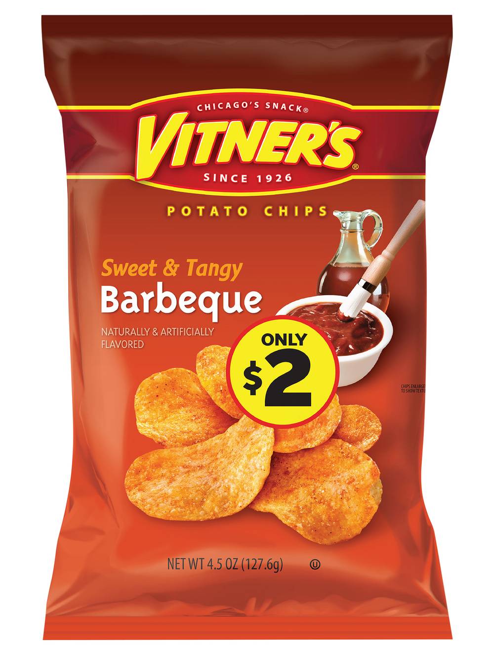 Vitner's Potato Chip, Sweet & Tangy Barbeque (4.5 oz)