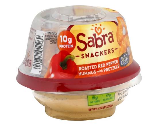 Sabra · Snackers Roasted Red Pepper Hummus with Pretzels (4.6 oz)