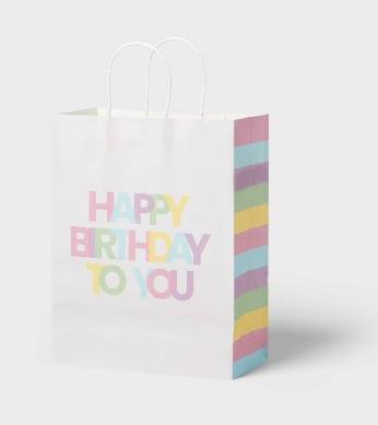 Spritz Happy Birthday To You Gift Bag, L