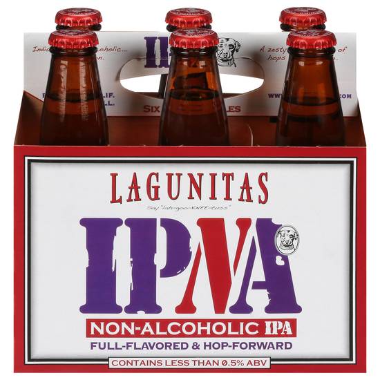 Lagunitas Non-Alcoholic Ipa Beer (6 pack, 12 fl oz)