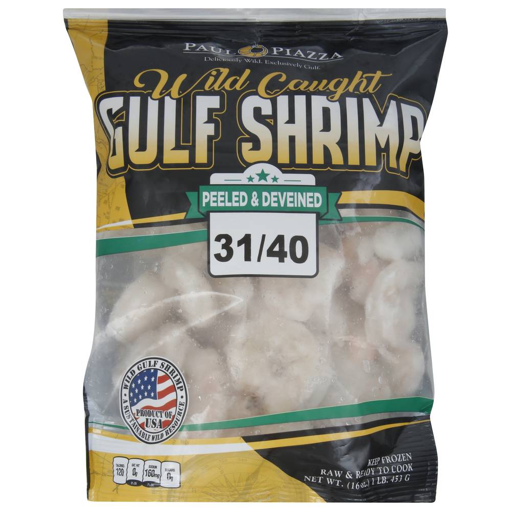 Paul Piazza Peeled & Deveined Wild Caught Gulf Shrimp