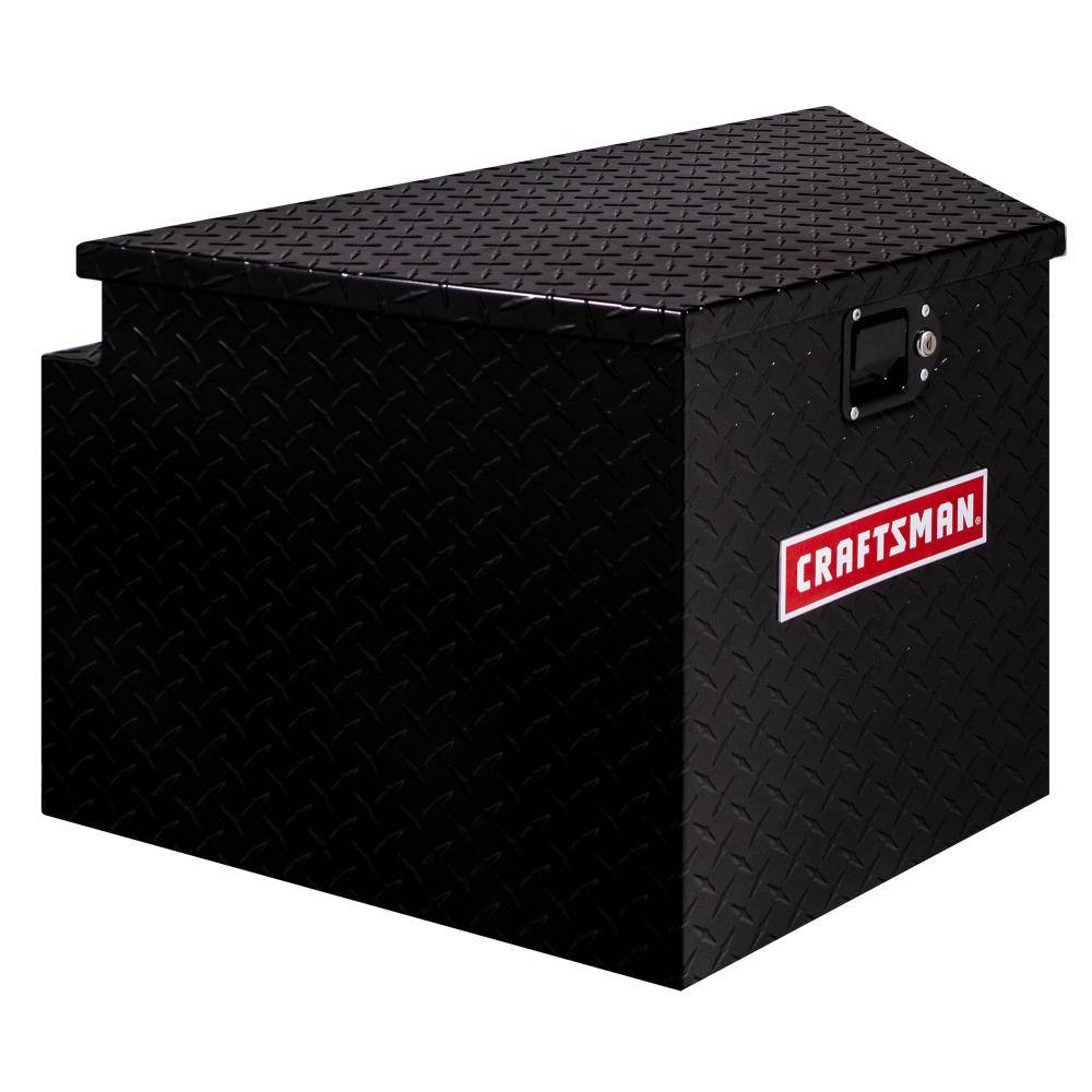 CRAFTSMAN 18.34-in x 19.02-in x 33.64-in Matte Black Aluminum Chest Truck Tool Box | CMXTBAK8005302