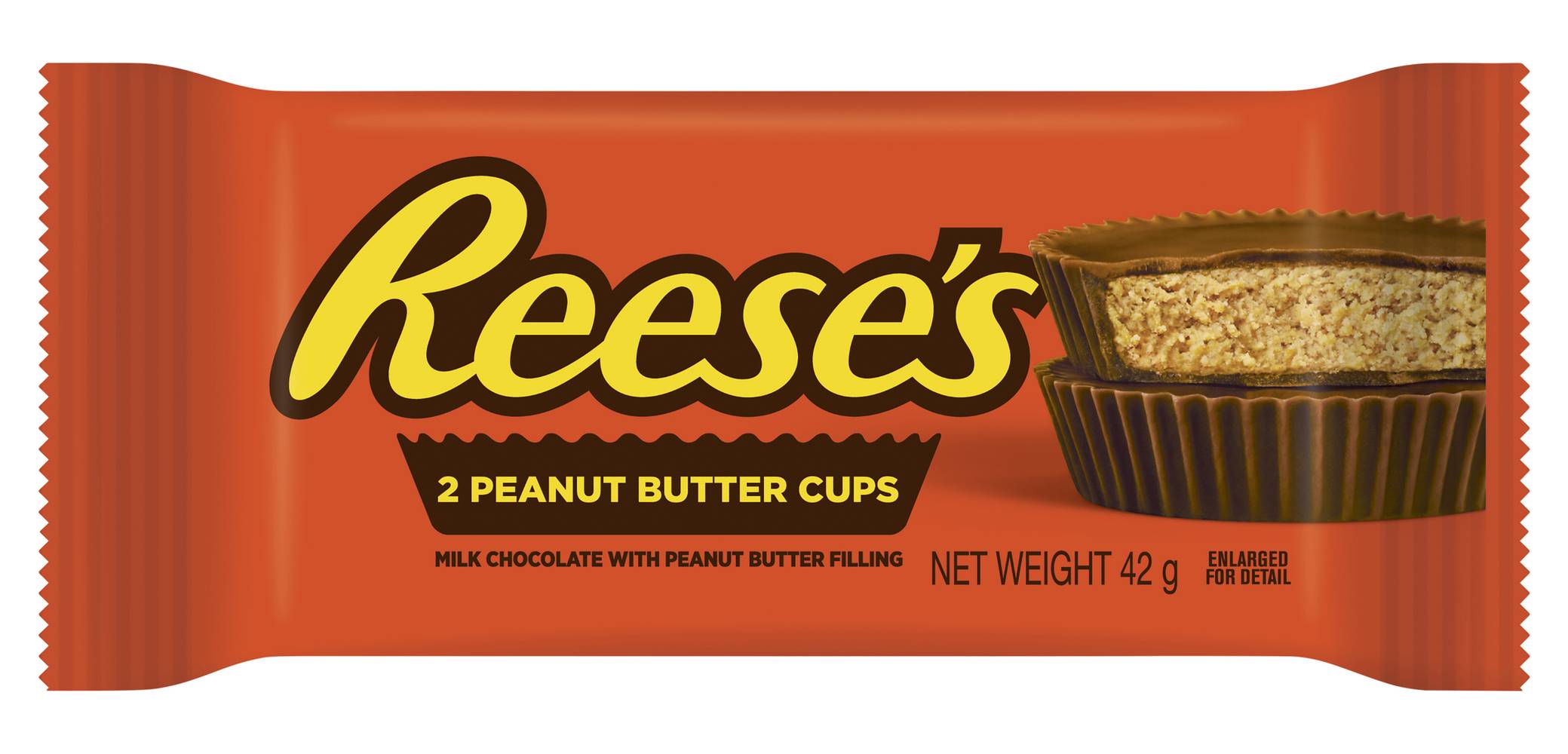 Reese's Peanut Butter Filling Milk Chocolate Cups, Peanut Butter (42g, 2 pack)