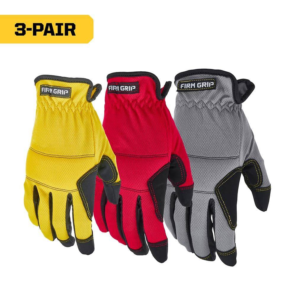 Firm Grip Large Utility Work Gloves (3-Pack)