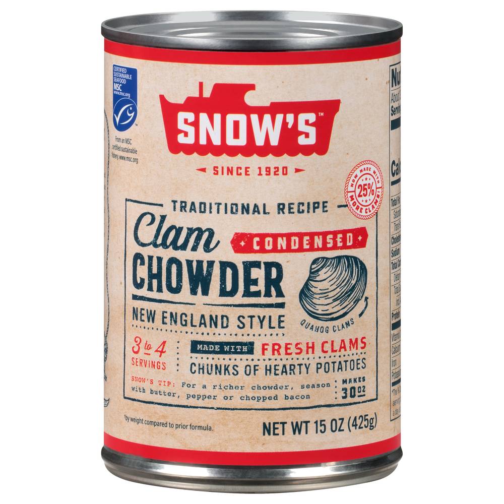 Snow's Clam Chowder Condensed New England Style (15 oz)