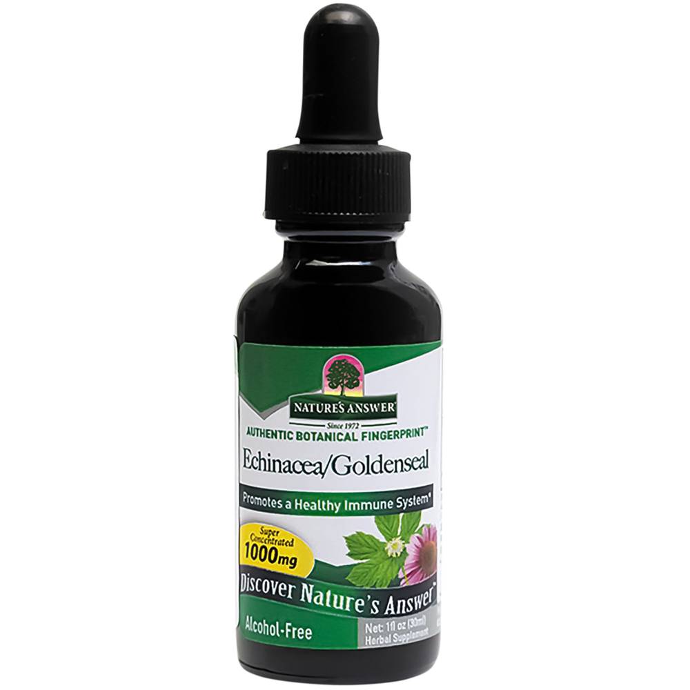 Echinacea & Goldenseal - Super Concentrated & Alcohol Free - 1,000 Mg (1 Fluid Ounce)