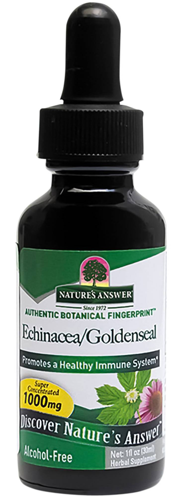 Echinacea & Goldenseal - Super Concentrated & Alcohol Free - 1,000 Mg (1 Fluid Ounce)
