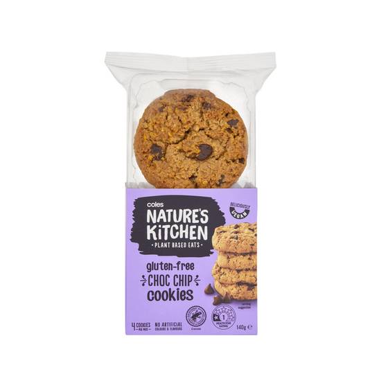 Coles Natures Kitchen Vegan Chocolate Chip Cookie 4 pack 140g