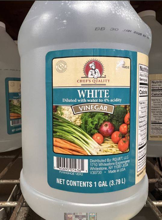 Chef's Quality - White Vinegar (4% acidity) - gallon