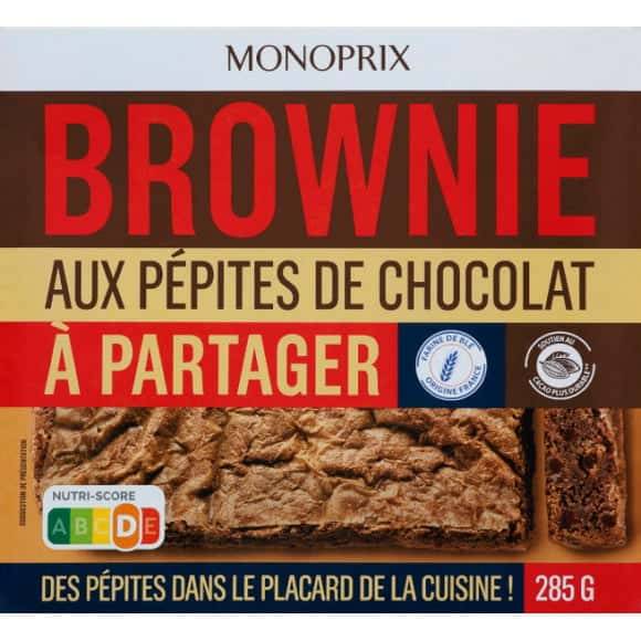 Monoprix Brownie Aux Pépites De Chocolat À Partager La Boîte De 285 G