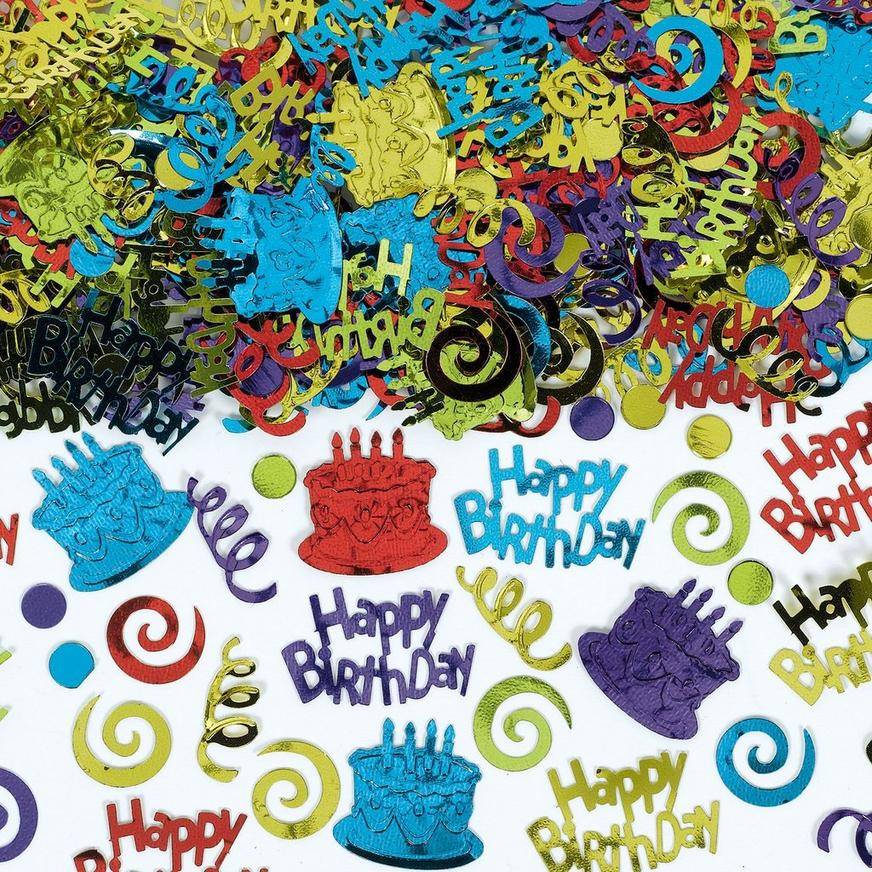 Party City Happy Birthday Confetti, Assorted