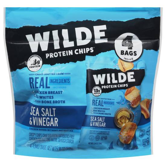 Wilde Protein Chips (4 ct) ( sea salt - vinegar )