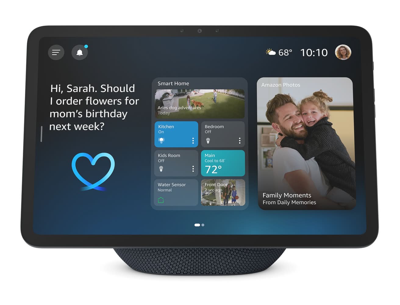 Amazon Echo Show 11, Stealth Gray, Vibrant Full-HD 11" display with more viewing area and spatial audio, designed for Alexa+