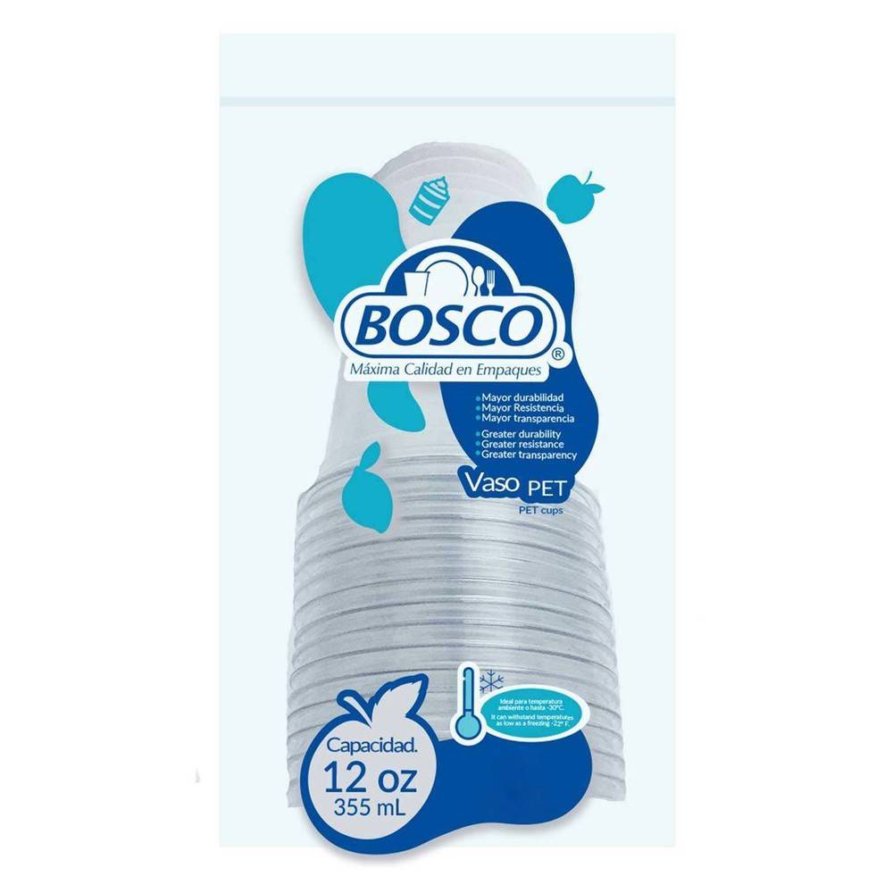 Bosco vaso pet desechable (20 un)