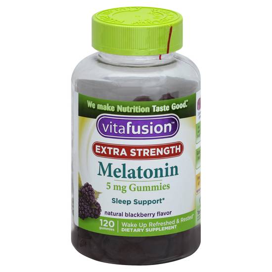 Vitafusion Extra Strength Melatonin 5 mg Blackberry Flavor (120 gummies)