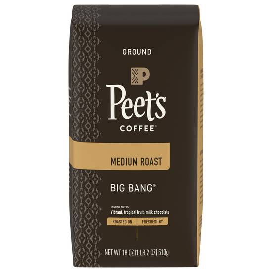 Peet's Coffee Big Bang Medium Roast Ground Coffee (18 oz)