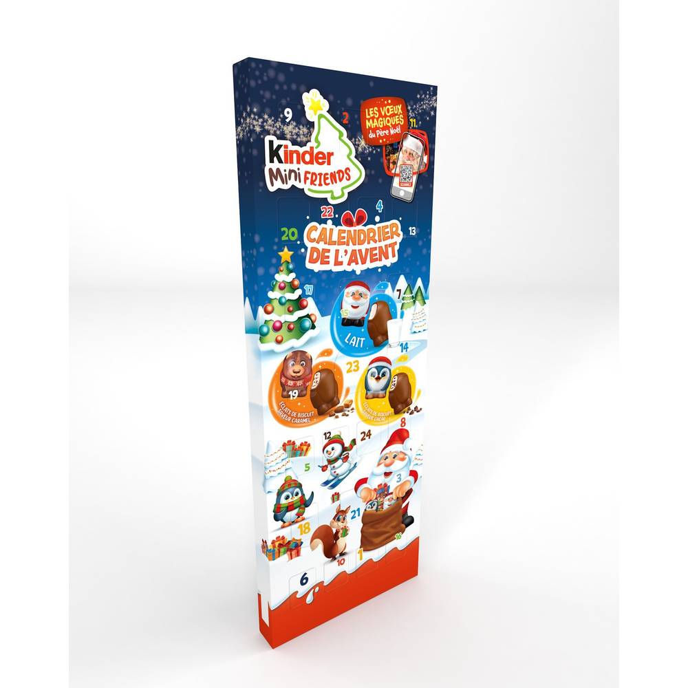 Calendrier de l'Avent Chocolats KINDER MINI FRIENDS - le calendrier 24 pièces - 146g