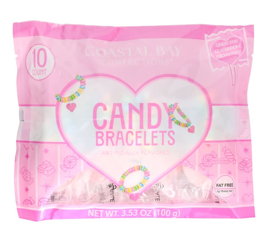 Coastal Bay Candy Bracelets, 10-pc Pack.