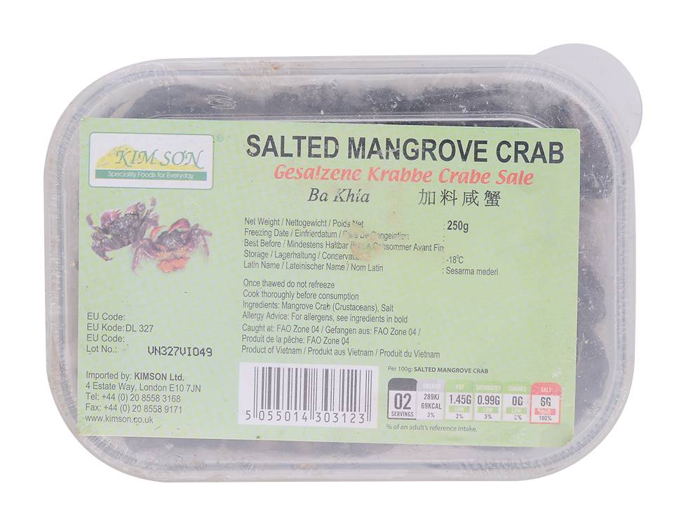Kim Son Salted Mangrove Crab (250g)