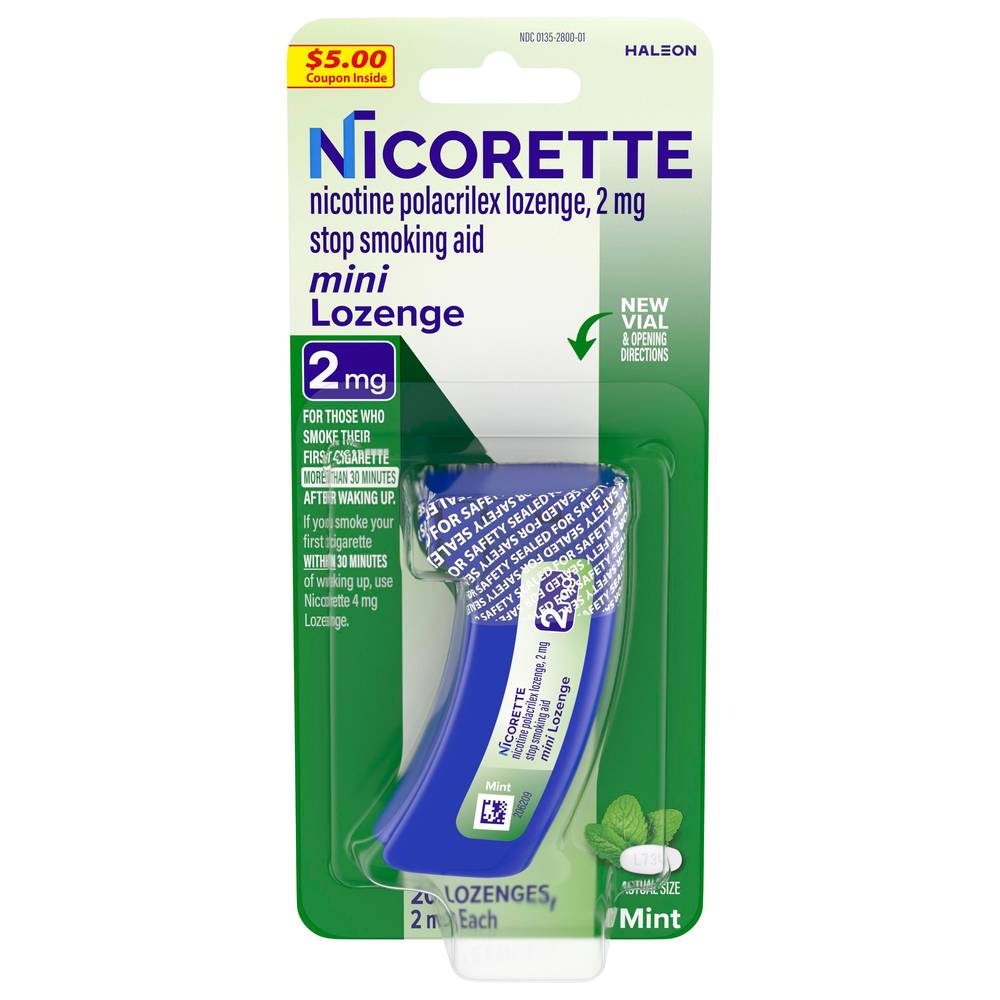 Nicorette Mint Mini Lozenge Stop-Smoking Aid