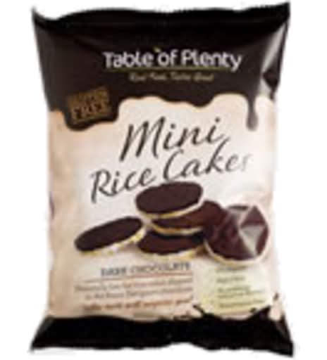 Table of Plenty Mini Rice Cakes, Dark Chocolate (84g, 6 pack)