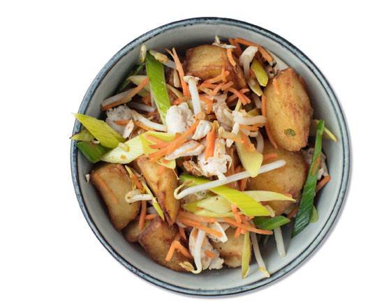 Thai Fried Potatoes with Tender Chicken Breast
