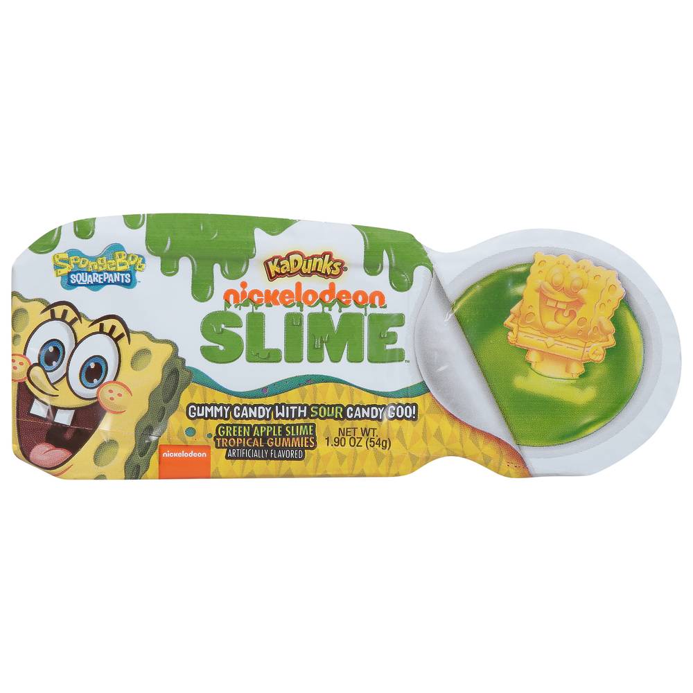 KaDunks Nickelodeon Slime Gummy Candy With Sour Candy (1.9 oz)