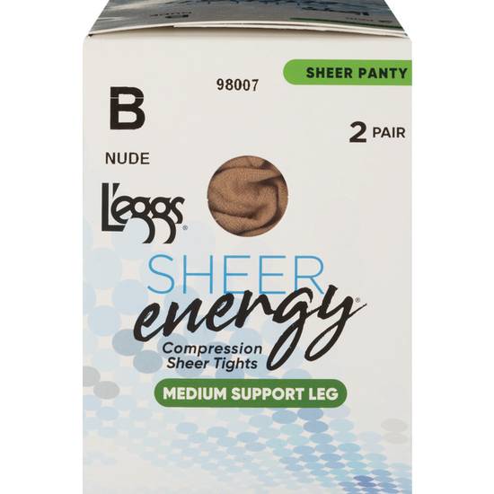 SHEER ENERGY 2PK NUDE B ST