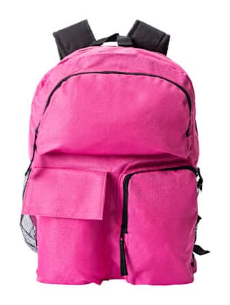 Multi-Pocket Backpack Pink