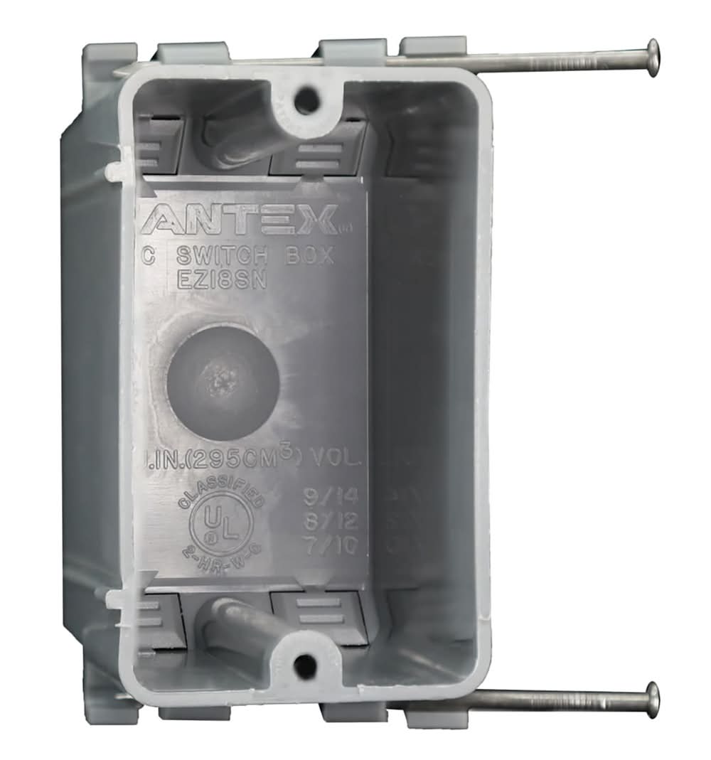 CANTEX 1 -Gang PVC New work Switch/Outlet Electrical Box