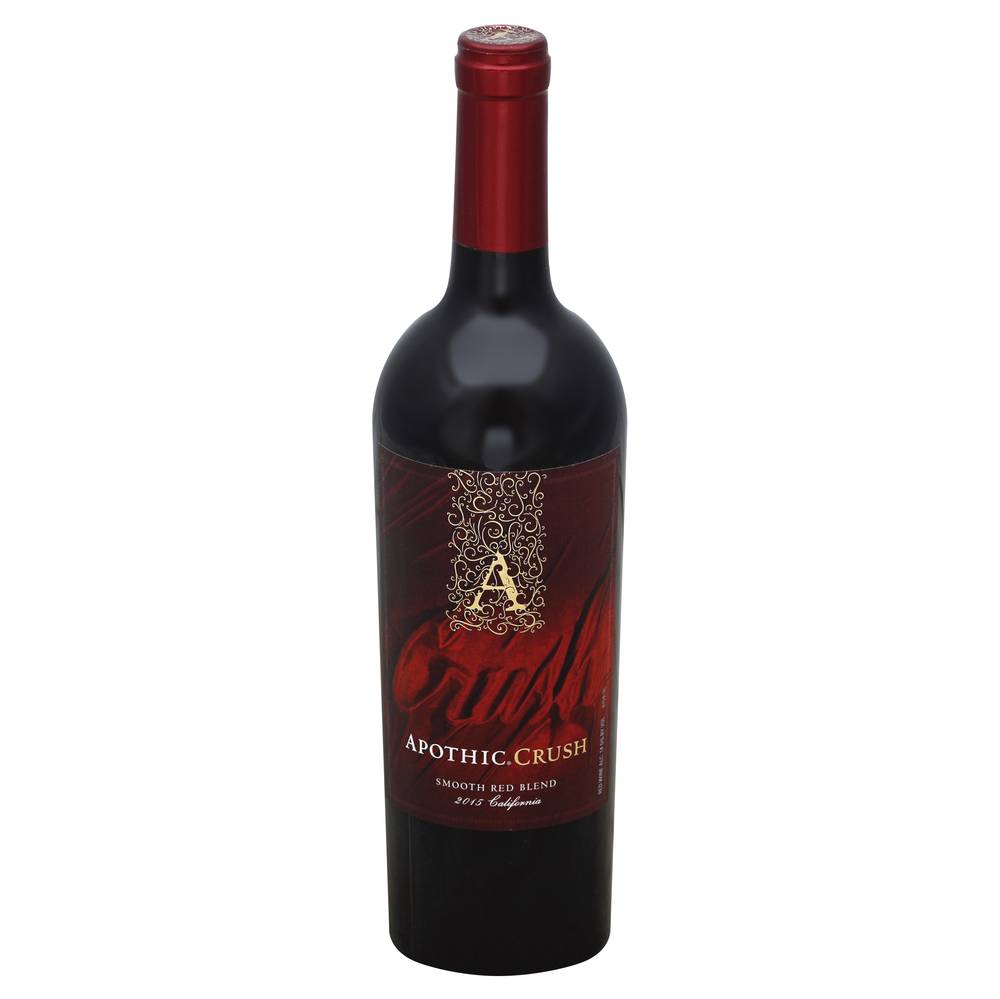 Apothic Smooth Red Blend California Wine 2015 (750 ml)