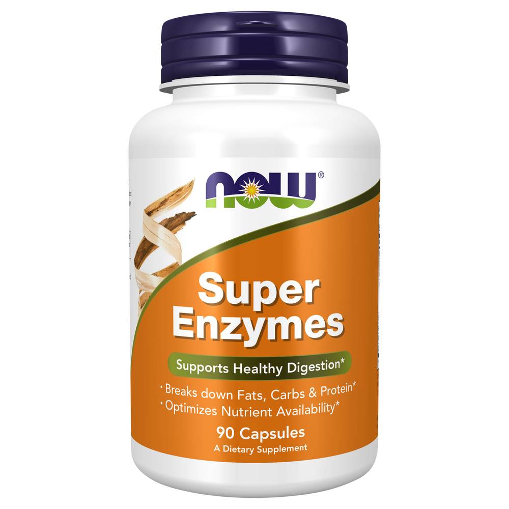 NOW Super Enzymes Digestive Support Capsules (90 ct)