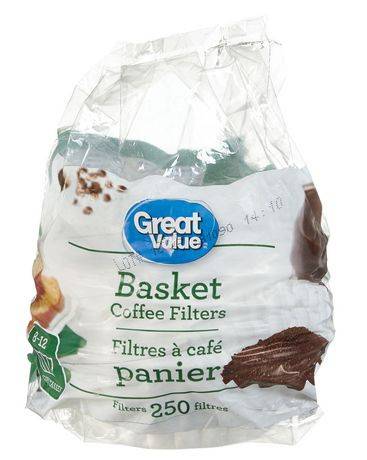 Great Value Basket Coffee Filters (250 units)