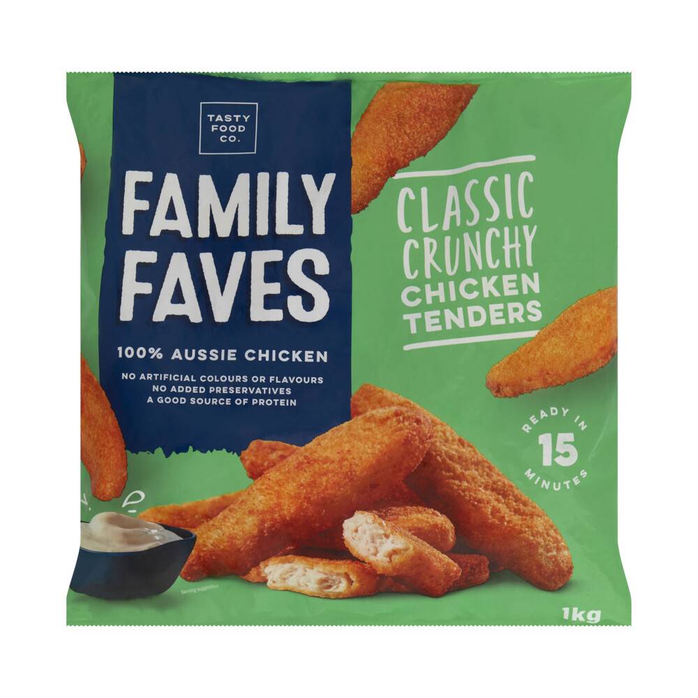 Family Fave's Crumbed Chicken Tenders 1kg