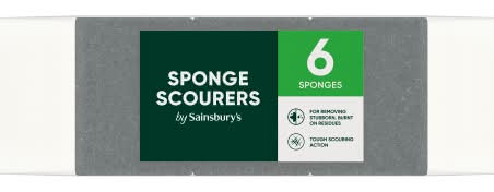 Sainsbury's Sponge Scourers (6 pack)