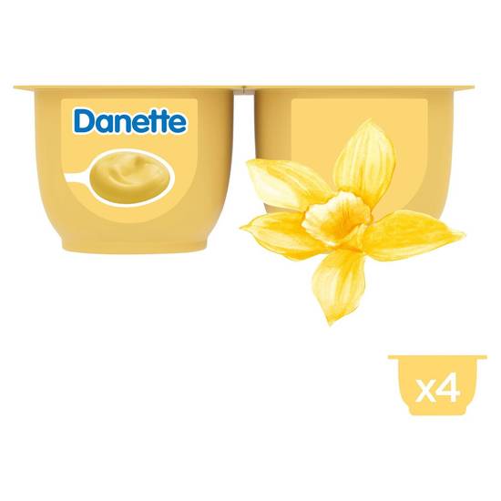 Danette Crème Dessert Saveur Vanille 4 x 125 g