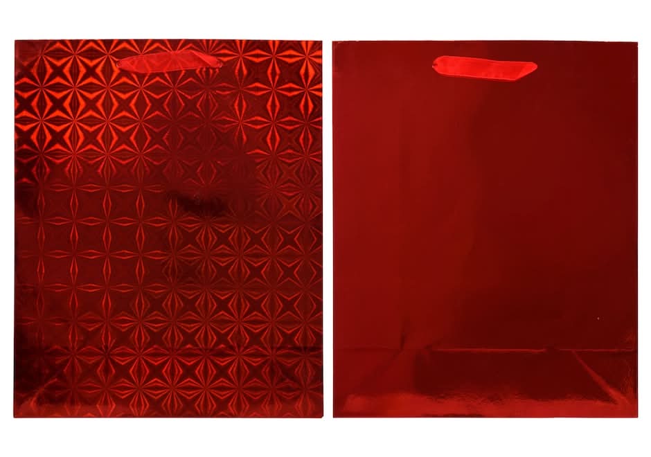 Voila Gift Bags, L, Red