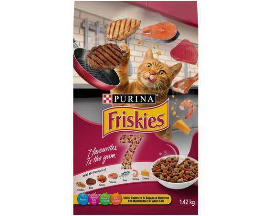 Purina Friskies 7 Dry Cat Food 1.42Kg