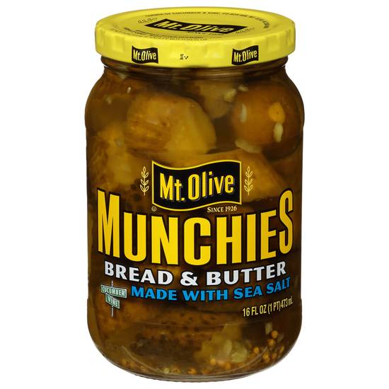 Mt. Olive Munchies Bread & Butter Pickles (16 fl oz)