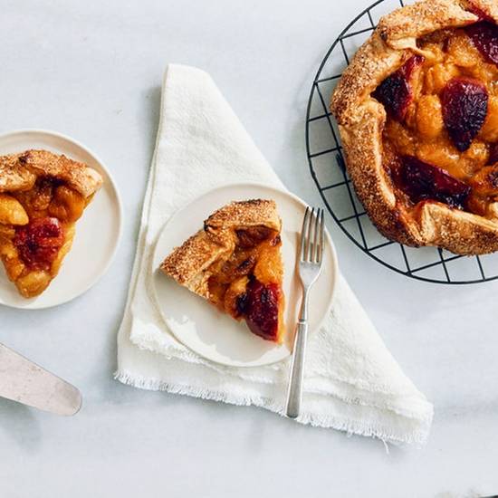 Apricot Plum Galette Slice