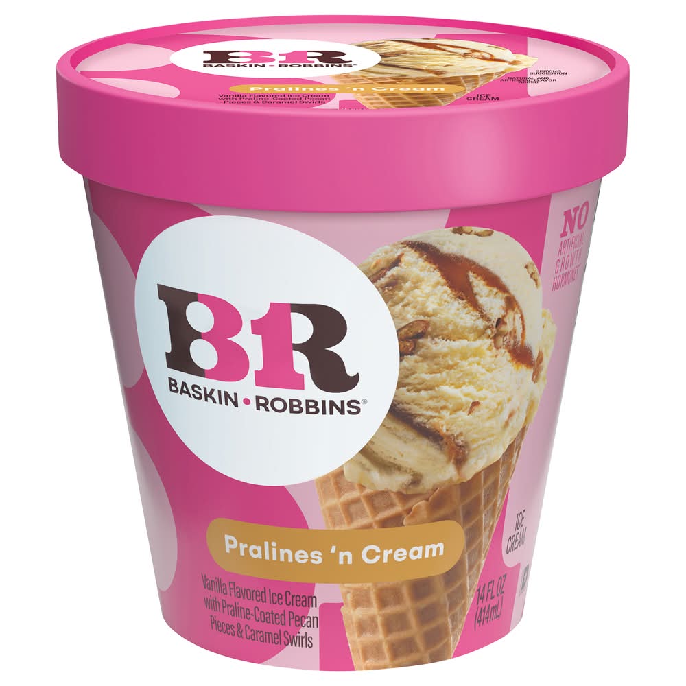 Baskin-Robbins Ice Cream, Pralines 'N Cream (14 fl oz)
