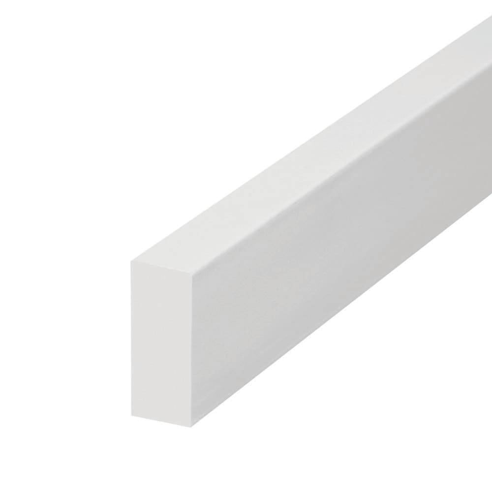 Royal Building Products 5/8-in x 1-1/2-in x 8-ft S4S PVC Trim Board | 2150