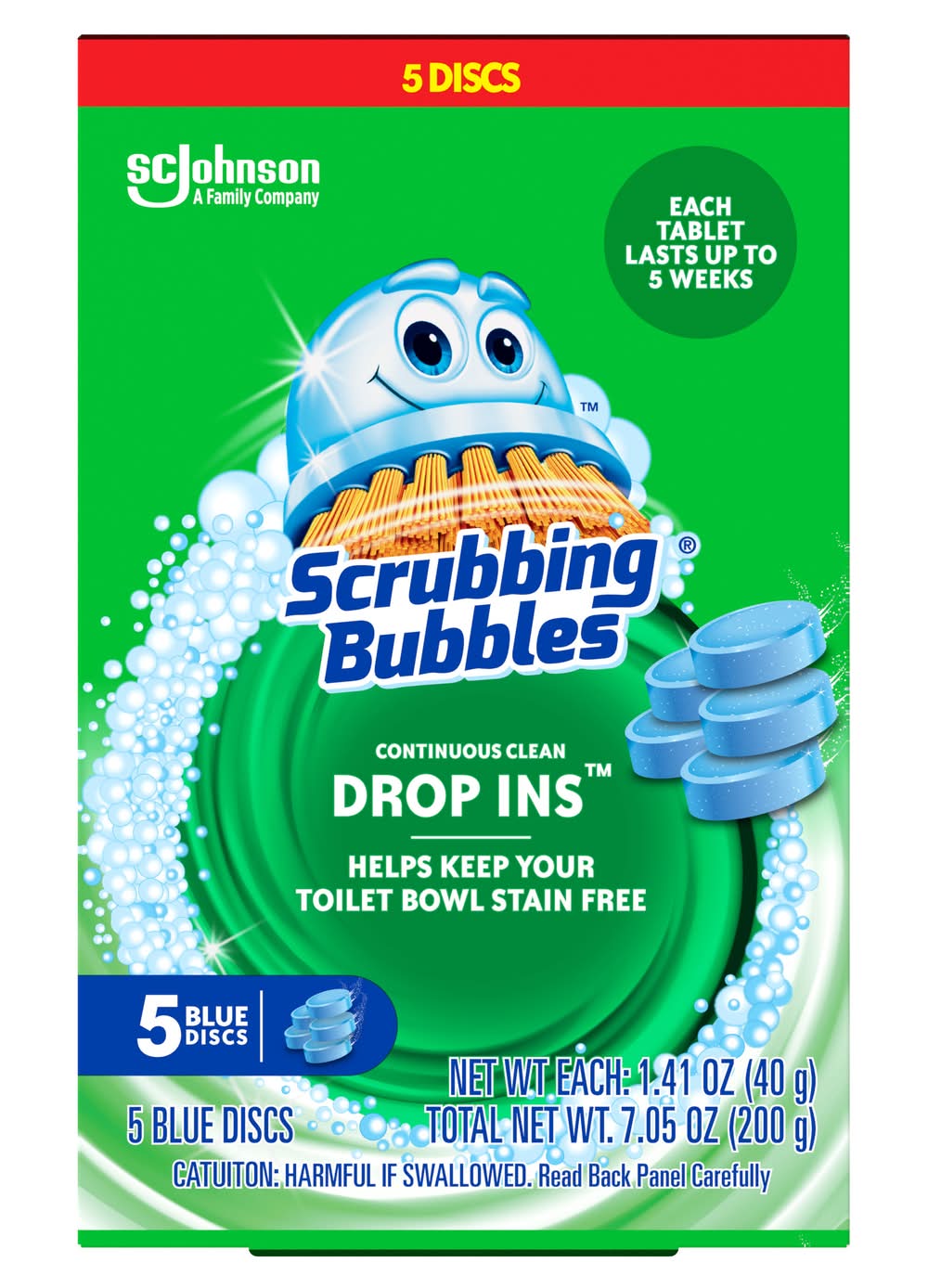 Scrubbing Bubbles Continuous Clean Drop-Ins Discs (7.1 oz)