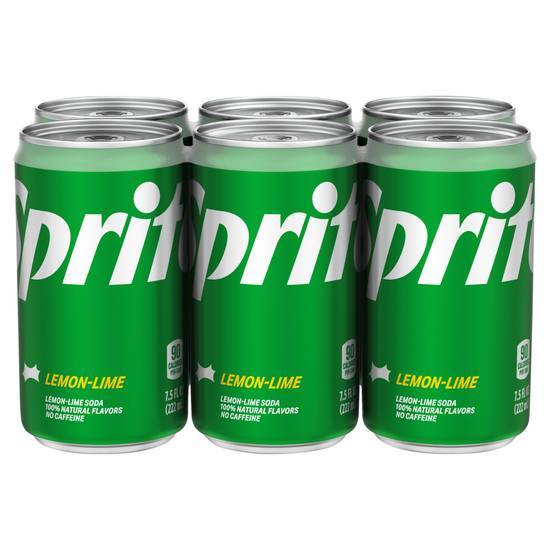 Sprite Soda (6 pack, 7.5 fl oz) (lemon-lime )