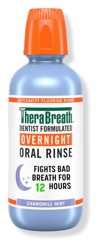 TheraBreath Overnight Mouthwash, Chamomile Mint 16.0 oz