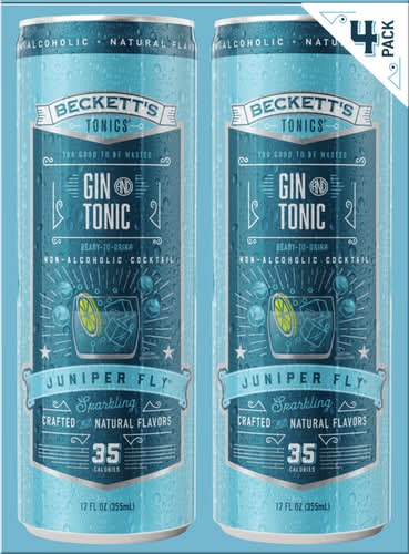 Beckett's Juniper Sky Gin & Tonic 4pk 12oz Can
