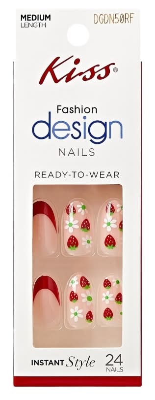 KISS Ready To Wear Fashion Design Nails, Keep Lovin (24 ct)