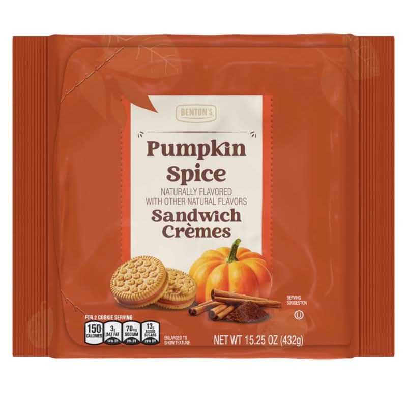 Benton's Sandwich Cremes Cookies, Pumpkin Spice (15.25 oz)