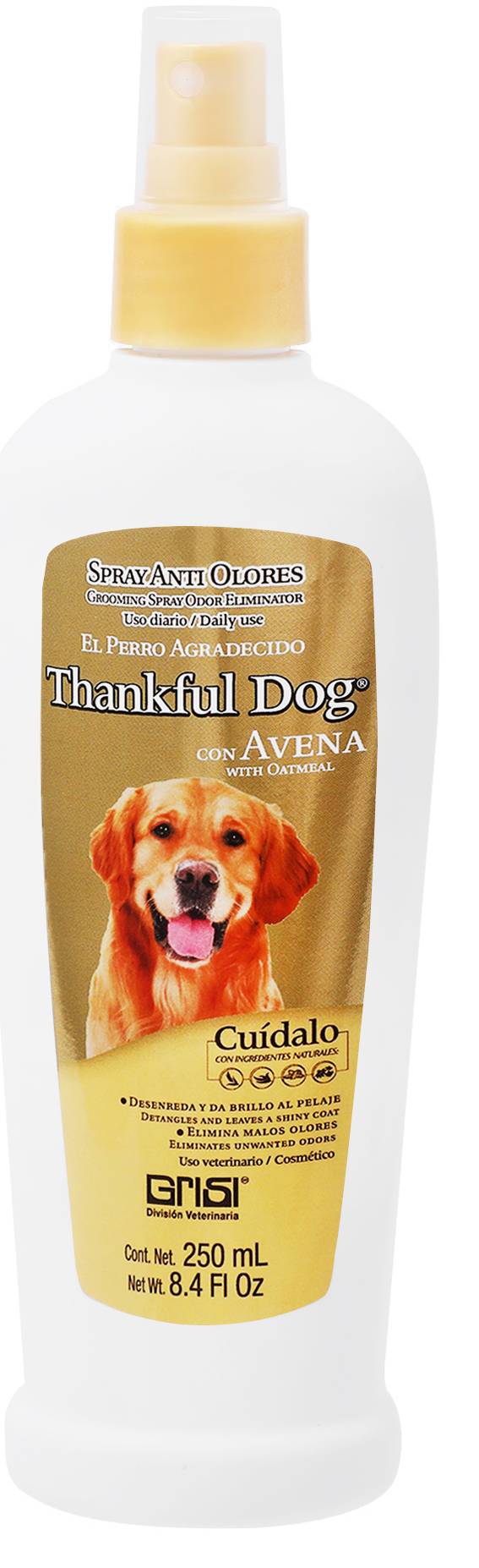 Grisi Pet Care · Spray anti-olores con avena (250 ml)